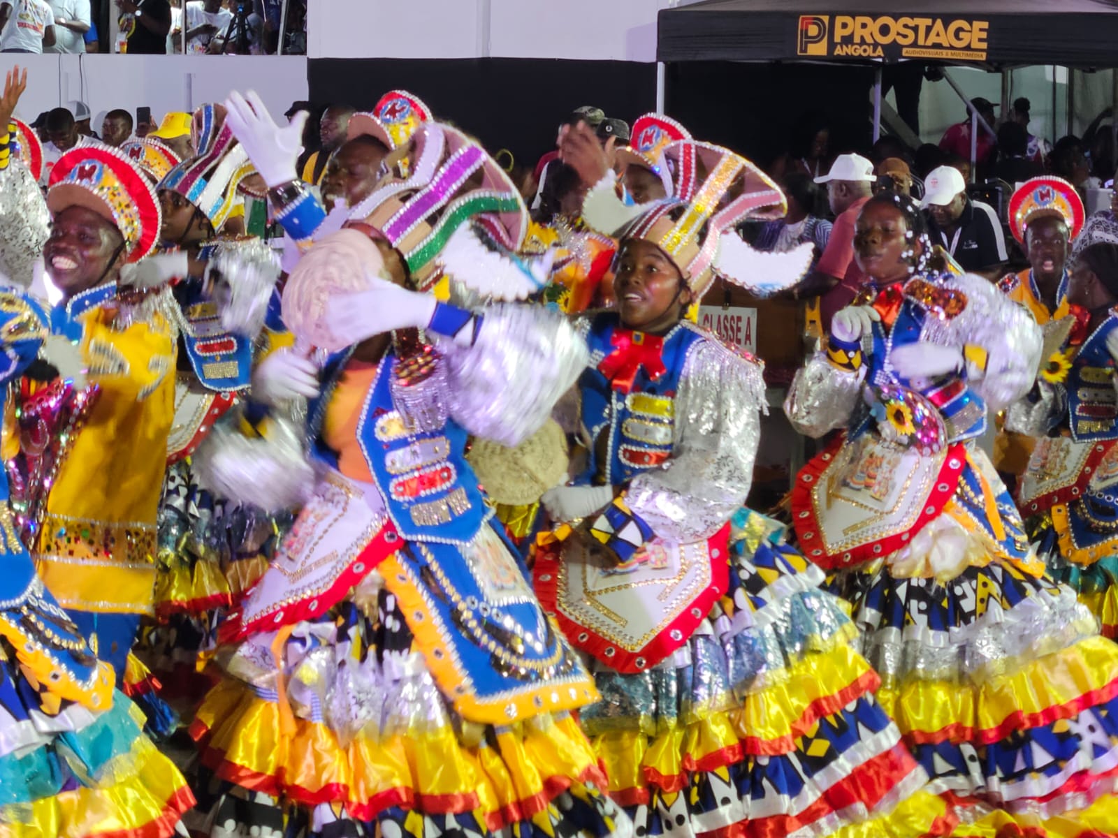 Carnival dancers in Luanda