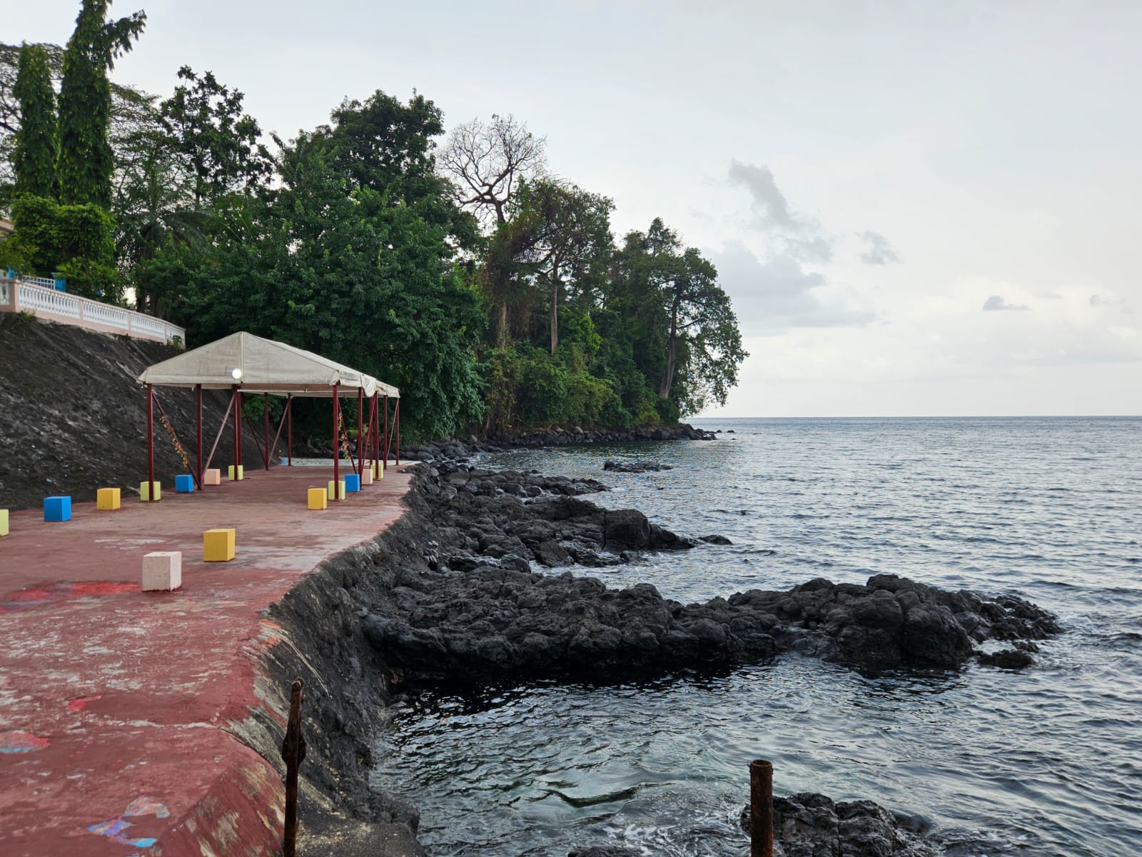 Coastal scene in Equatorial Guinea