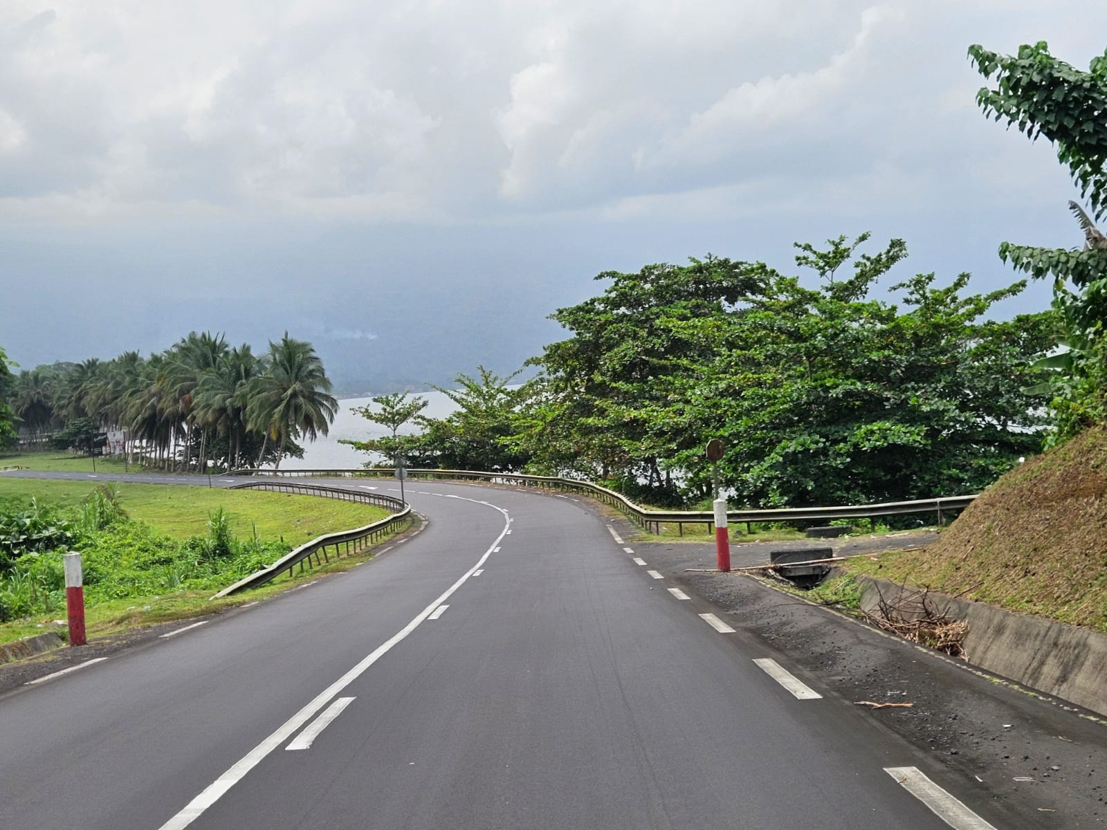 Coastal walkway on Bioko Island in Equatorial Guinea
