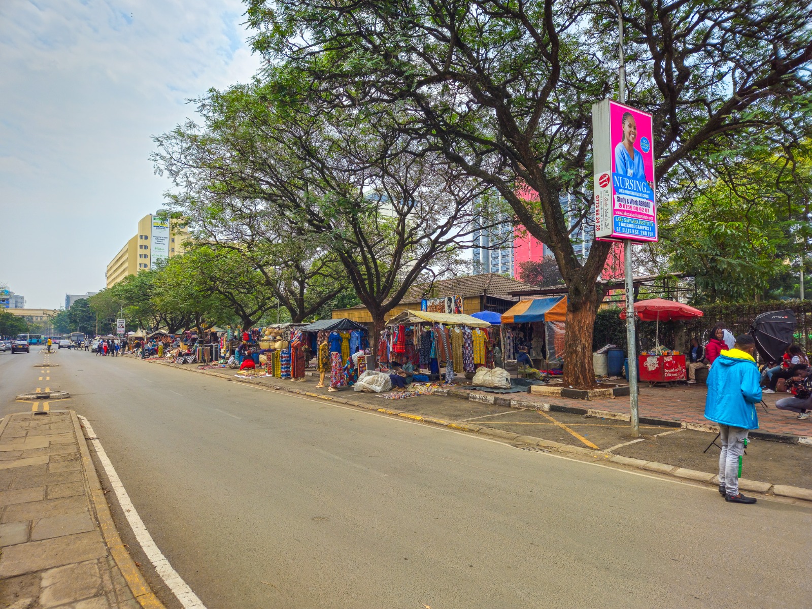 Street market scene in Nairobi