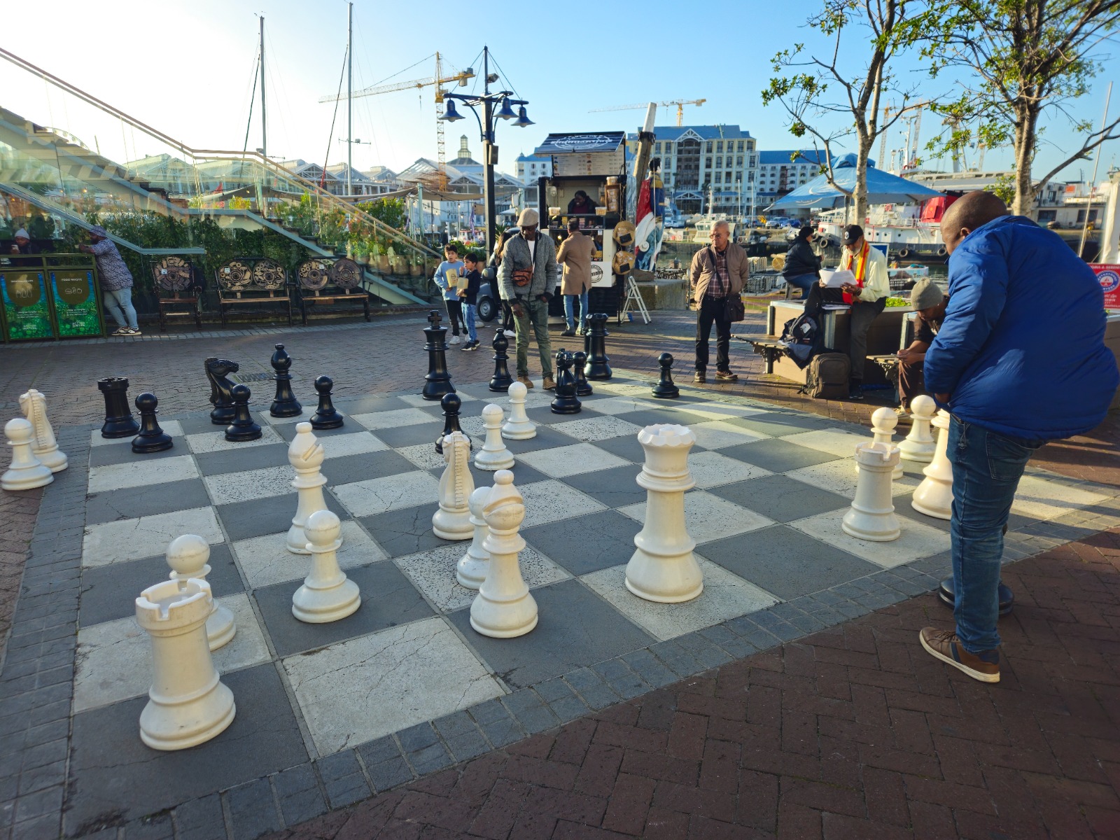 Outdoor chess at the V&A Waterfront in Cape Town