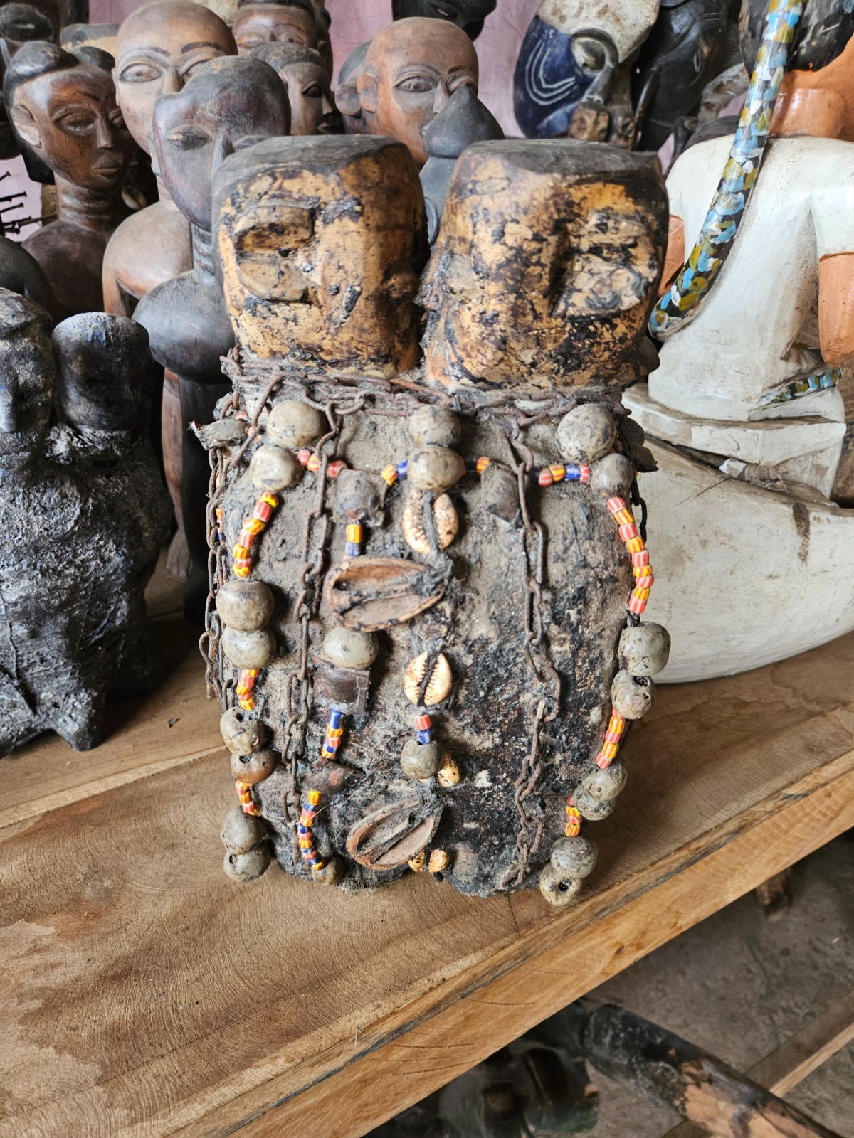 Effigies at Akodessawa Fetish Market in Lomé