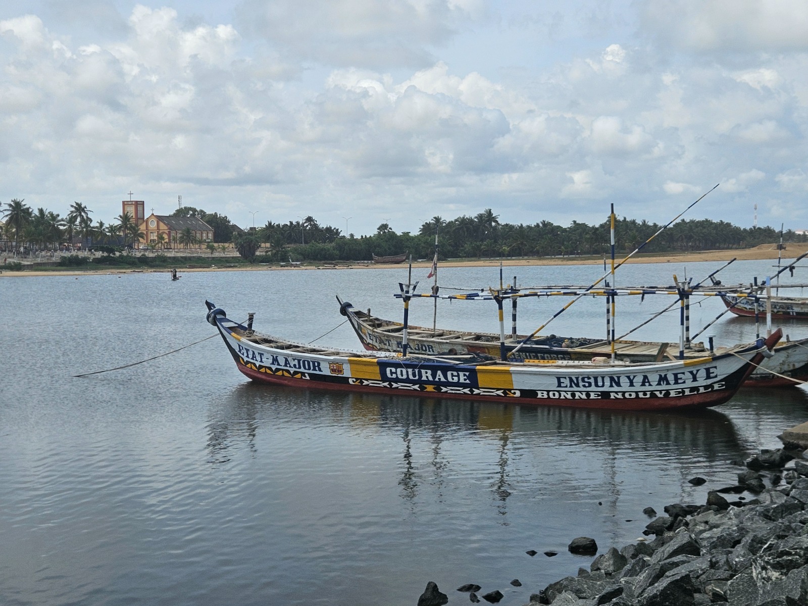 Fishing boats in Aného, Togo