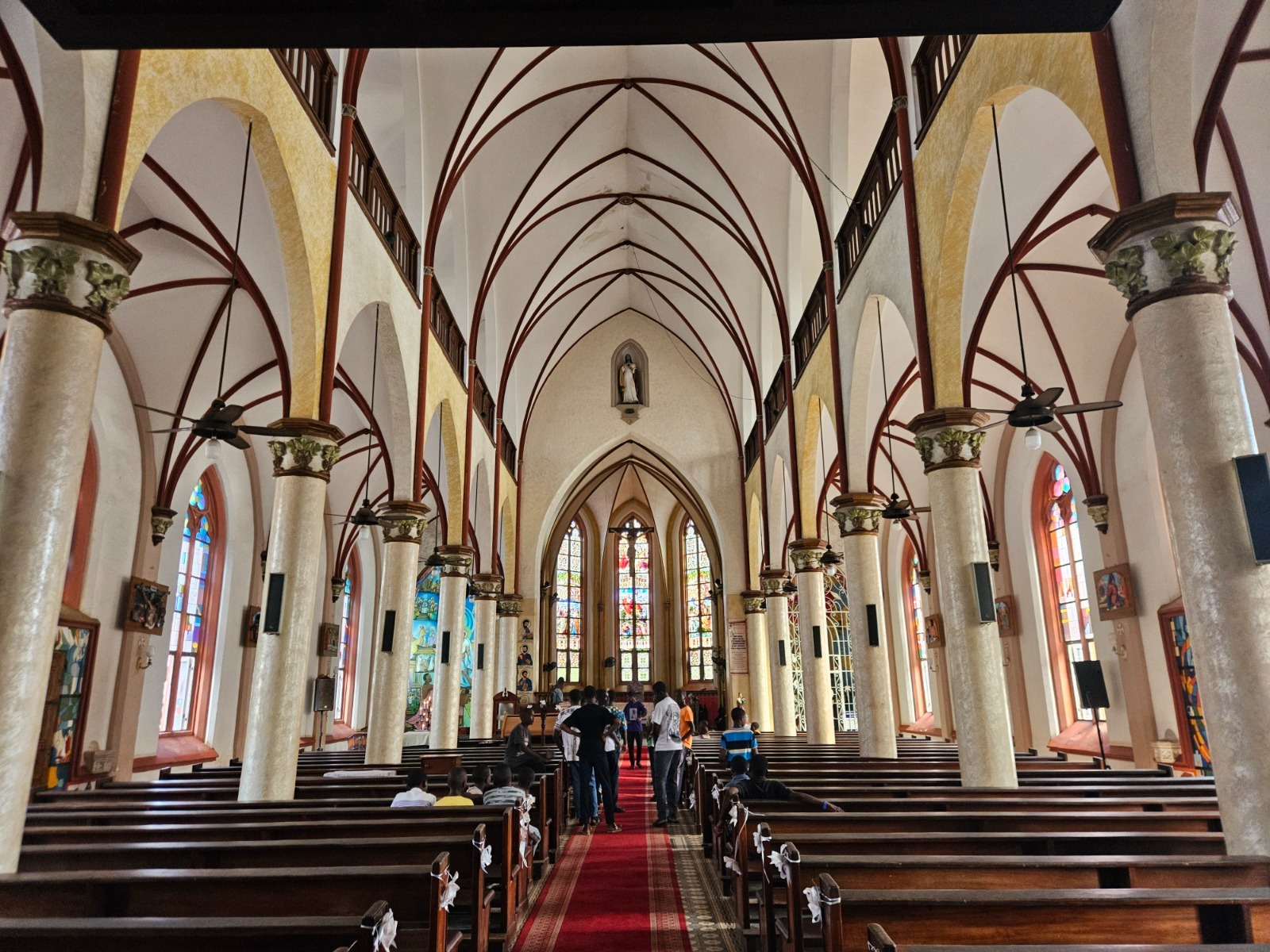 Interior of Sacred Heart Cathedral in Lomé