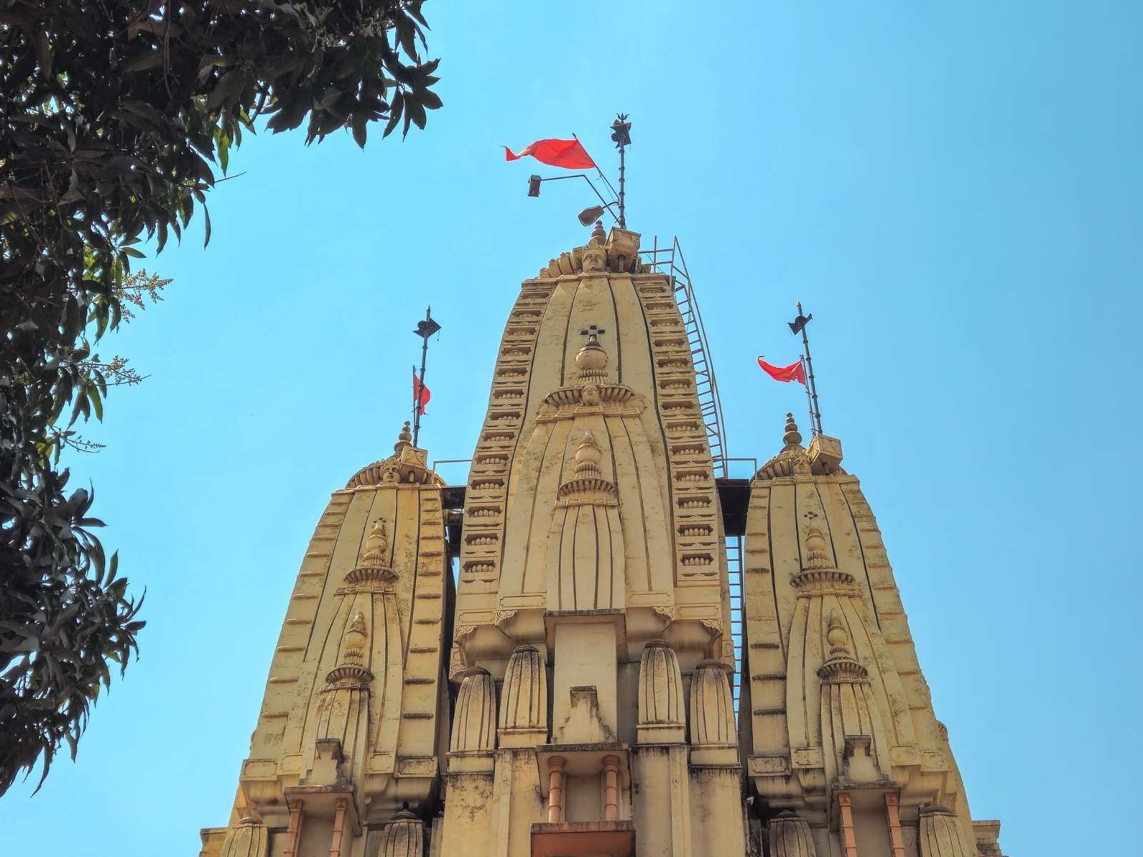 Shikhara towers of Shree Sanatan Dharma Mandal Temple in Kampala
