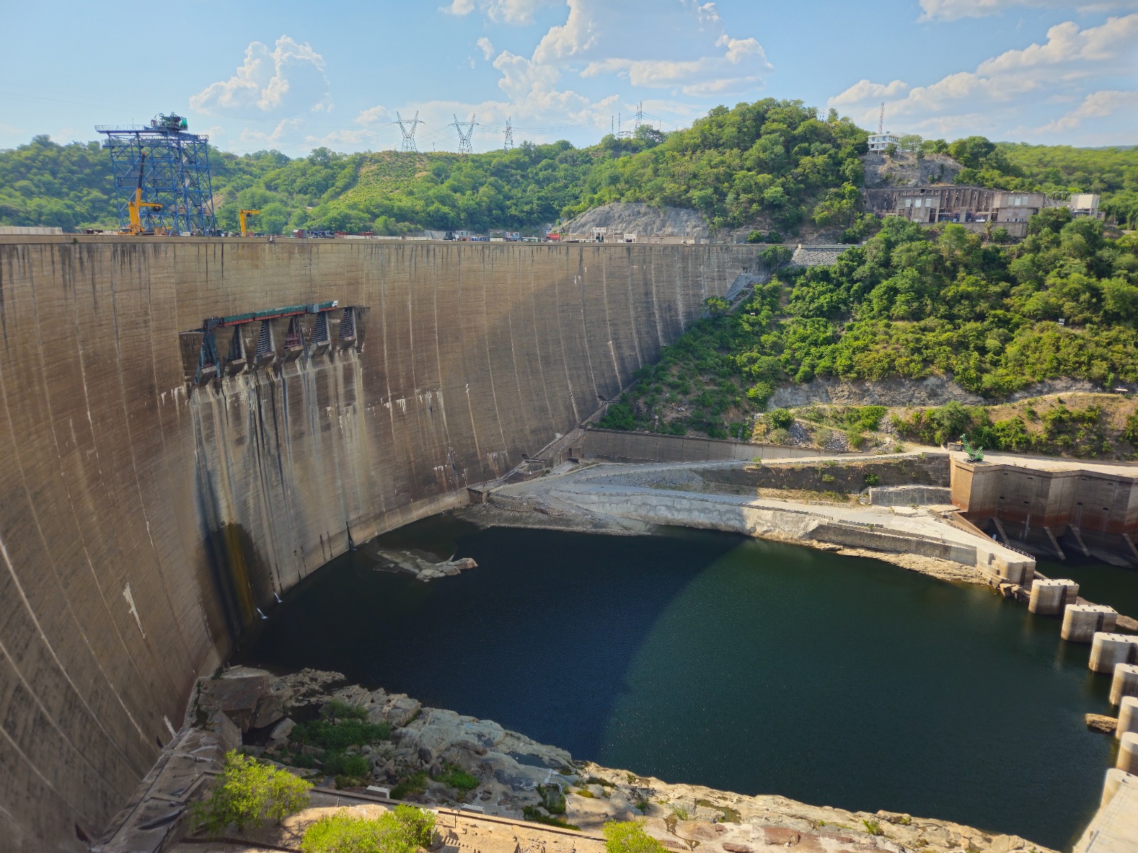 Kariba Dam on the Zambezi River in Zambia