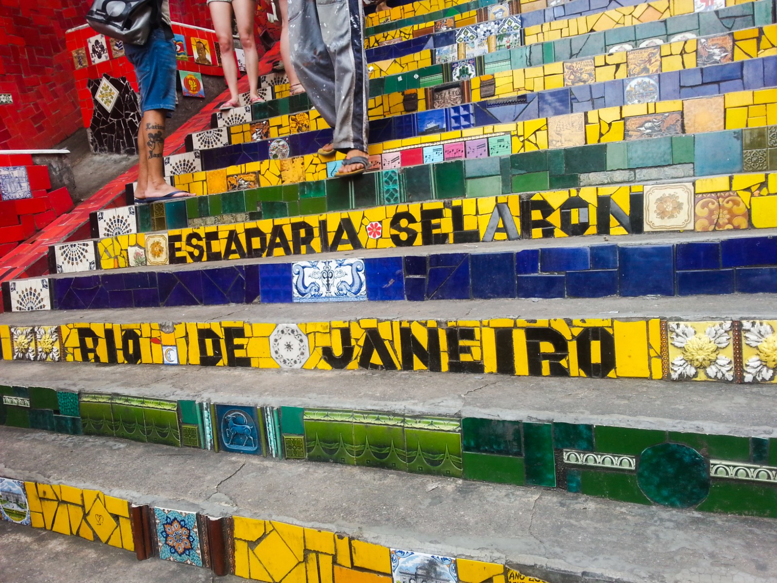 Escadaria Selarón steps in Rio de Janeiro