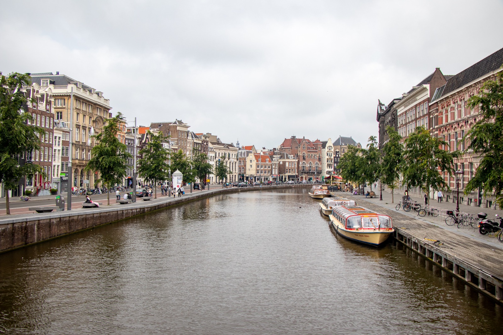 Rokin canal in Amsterdam, Netherlands