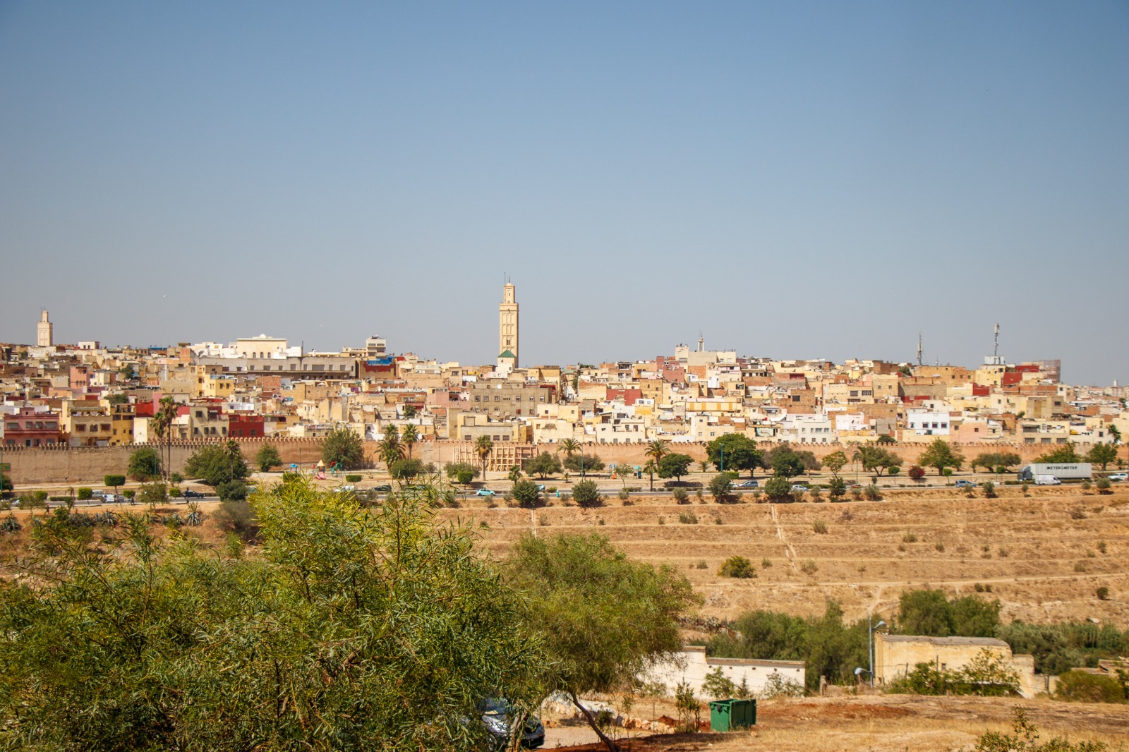 Panoramic view of the historic medina of Meknes, Morocco